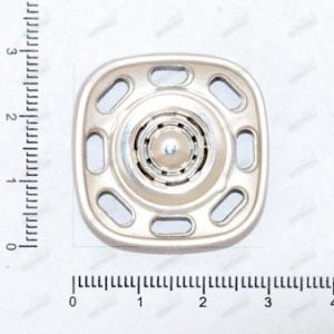 BMP374/lin46 Napa metalowa przyszywana nikiel mat