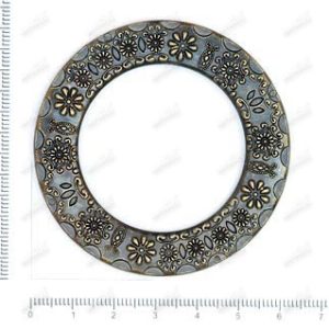 F2664/40mm Kółko z tworzywa-stare złoto